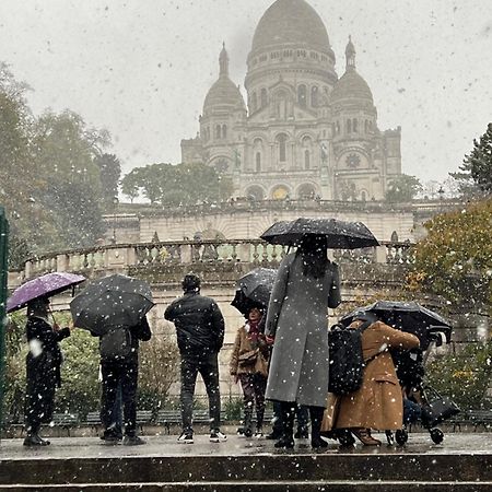 Montmartre Joli 2 Pieces Au Pied Du Sacre Coeur Apartment Paris Bagian luar foto